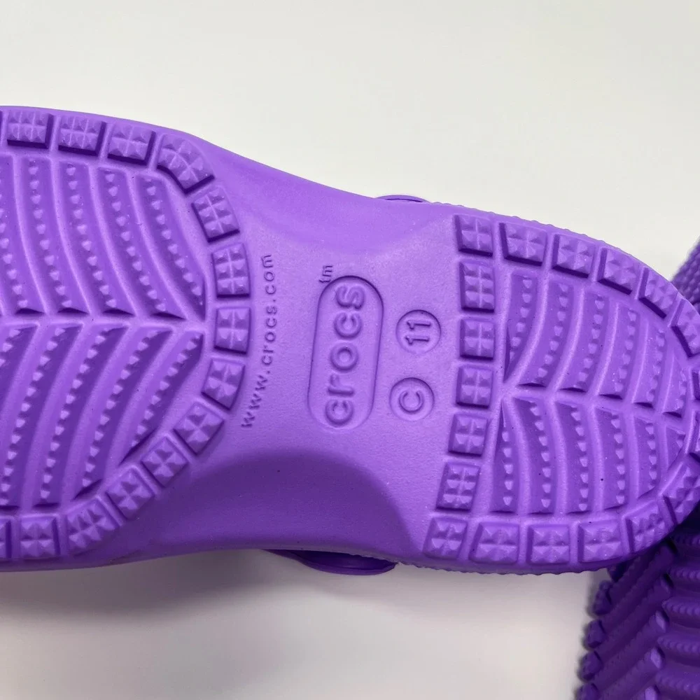 Crocs Classic Clog Size C11 Purple Kids Slip On Water Shoes Sandals
